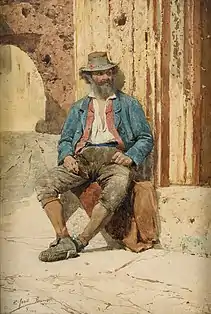 The Siesta, 1893, watercolor