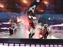 Pirates of the Sea performing Wolves of the Sea at the Eurovision Song Contest 2008 in Belgrade