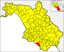 Pisciotta within the Province of Salerno