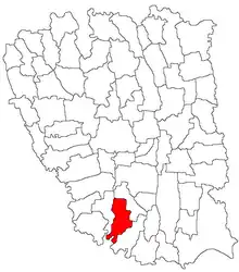 Location in Galați County