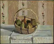 Still Life: Apples and Pears in a Round Basket, 1872. The Henry and Rose Pearlman Collection, on long-term loan to the Princeton University Art Museum