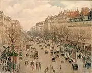 Boulevard Montmartre à Paris, 1897. Hermitage Museum