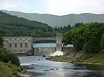 Pitlochry Power Station, dam and fish ladder