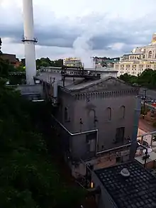 A close up of the boiler plant in 2014.