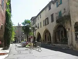 The Place des Arcades Biot, in Biot