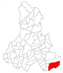 Location in Harghita County