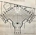 Plan of the Regent's Park Baptist Chapel (illustration reproduced from The Builder, 1855)