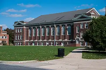 Plank Gym, home to the radio station, yearbook, Anthropology department, and GRAB offices