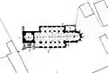 The plan of the Evangelical Lutheran Transylvanian Saxon fortified church of Șura Mare