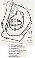 The plan of the fortified church