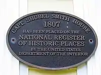 NRHP plaque on the house