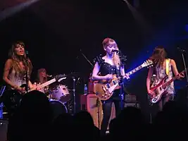 Plastiscines performing at the Mod Club Theatre in Toronto in 2009.