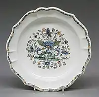 Maiolica plate, c. 1750