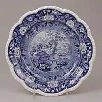 Plate from the "Asiatic Palaces" series, 1840s