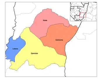 Lekana District in the region