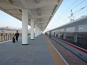 Platforms at Han Shan Railway