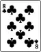 on top of the 7 of clubs lies the 8
