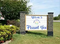 Welcome to Pleasant View sign
