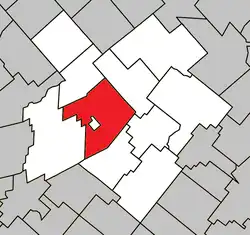 Location within L'Érable RCM.