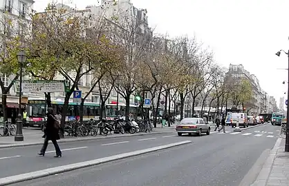 The beginning of the Rue de Rivoli, from its intersection with the Rue de Sévigné