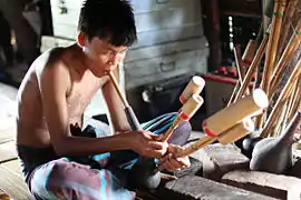 Ploong, a musical instrument of the Mru people, Bangladesh