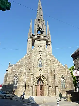The front of the church