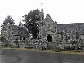 The church of Saint-Sylvestre, in Plouzélambre