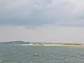 Tip of Plymouth Beach, with Duxbury in the distance