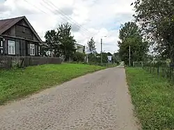 Road sign in Górnystok