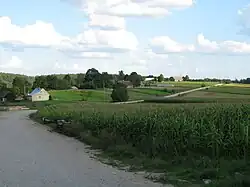 View of Hałe Village, Poland