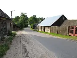 Houses by the roadside in Woronicze