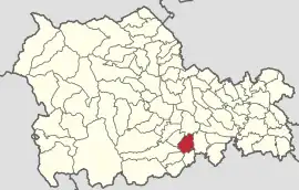 Location in Neamț County