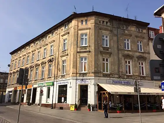 View of the tenement from the street