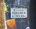 Poganek tunnel sign