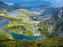 The Seven Rila Lakes (tarns), Rila Mountain, Bulgaria