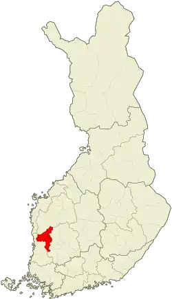 Location of Northern Satakunta