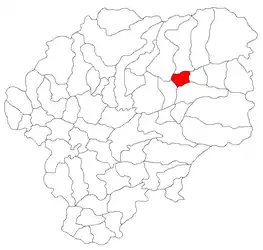 Location in Bistrița-Năsăud County