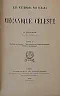 Title page to volume I of Les Méthodes Nouvelles de la Mécanique Céleste (1892)