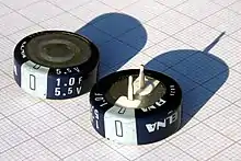 Radial style of a lithium-ion type supercapacitor for PCB mounting used for industrial applications