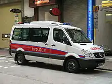 A Mercedes-Benz Police Car manufactured by Xinkai Auto in Hong Kong(2nd Generation)