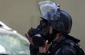 Riot control officer