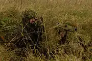 Polish soldiers are preparing for an ambush during the "Rapid Trident-2007" exercise, on August 22, 2007.