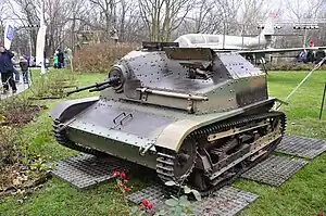 TKS Polish tankette during the Second World War.