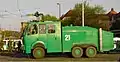 German police water cannon WaWe 9000 featuring a 9,000-litre (2,000 imp gal; 2,400 US gal) tank