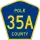 County Road 35A marker