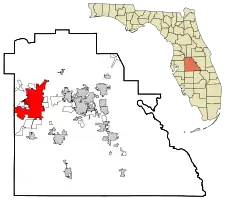 Location in Polk County and the state of Florida