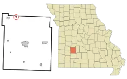 Location of Flemington, Missouri