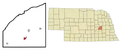 Location in the state of Nebraska, USA