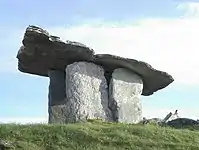 Poulnabrone dolmen, a portal tomb in The Burren