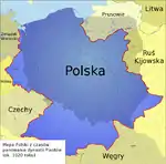 Map of Poland from the early 11th century shows Polish and Lithuanian lands separated by Old Prussian and Kyivan Rus’ territories